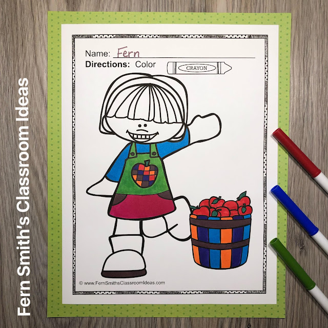 Click Here to Download These Fall Coloring Pages to Print and Use in Your Classroom Today!