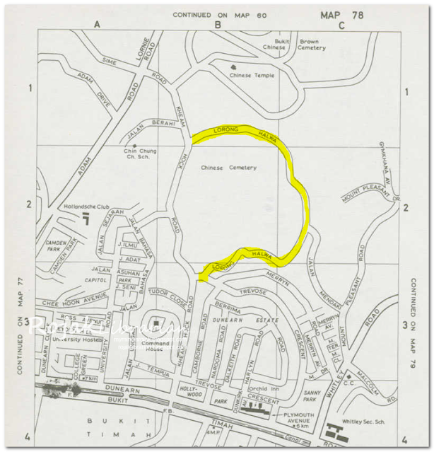 Lorong Halwa 1975 Singapore Street Directory