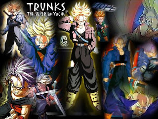 trunk, trunk masa depan, trunk super saiya, trunk kecil, dragon ball android