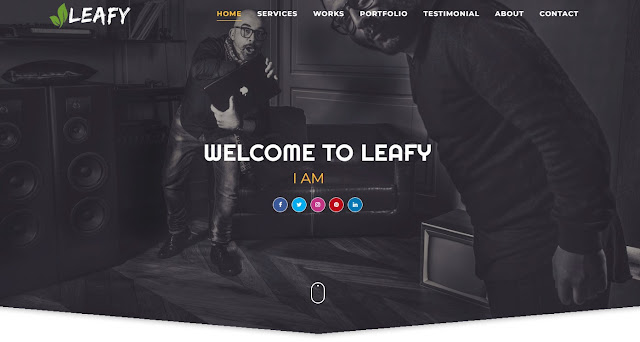 Leafy Small business Blogger Template bwptheme.net