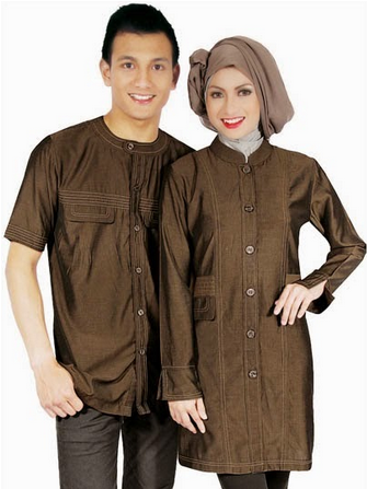 Contoh baju  muslim pasangan BUSANA