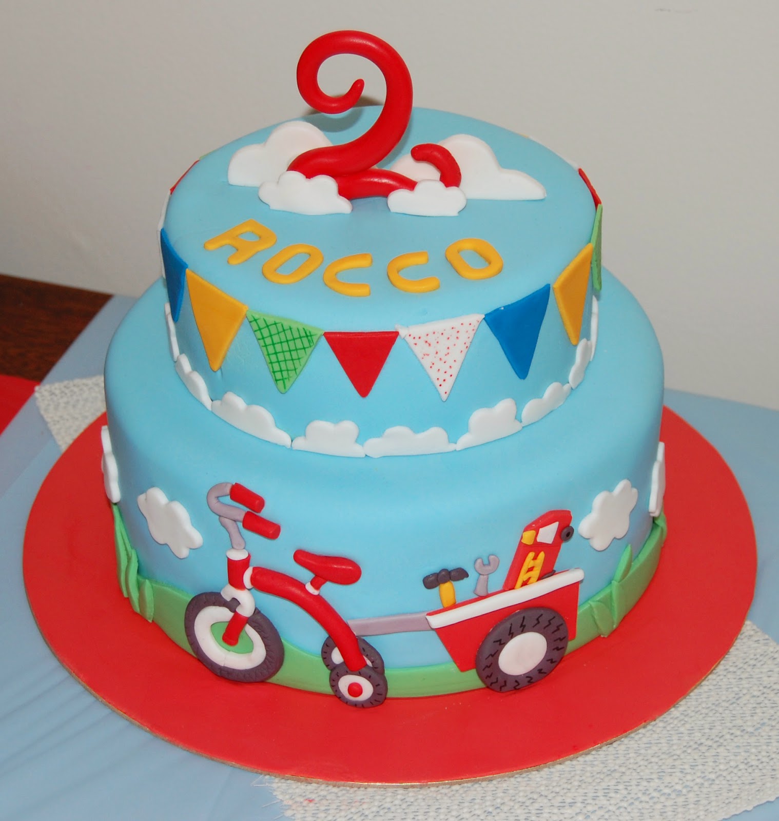 cake for a little boys 2nd birthday. The inspiration for the cake ...