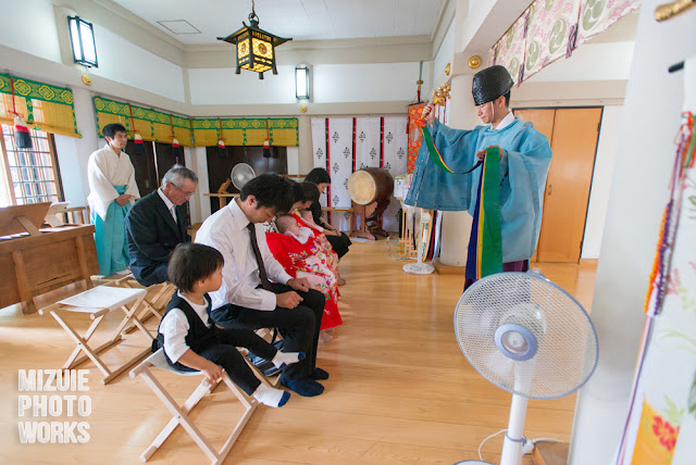 上神明天祖神社でお宮参り撮影