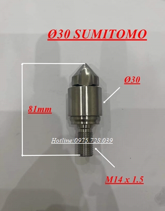 Đầu vít Sumitomo Ø 30  ( Máy ép nhựa  Screw head Phi 30 )