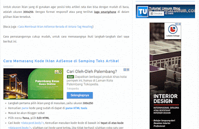 2 Cara Membuat Sticky Widget Sidebar dengan CSS dan jQuery