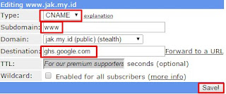 Cara Setting Custom Domain Blogspot dengan DNS Afraid