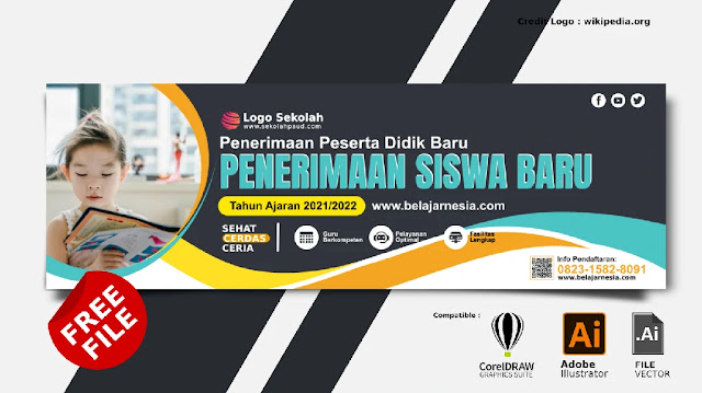 Free Spanduk : Download Banner Penerimaan Siswa Baru PAUD Gratis