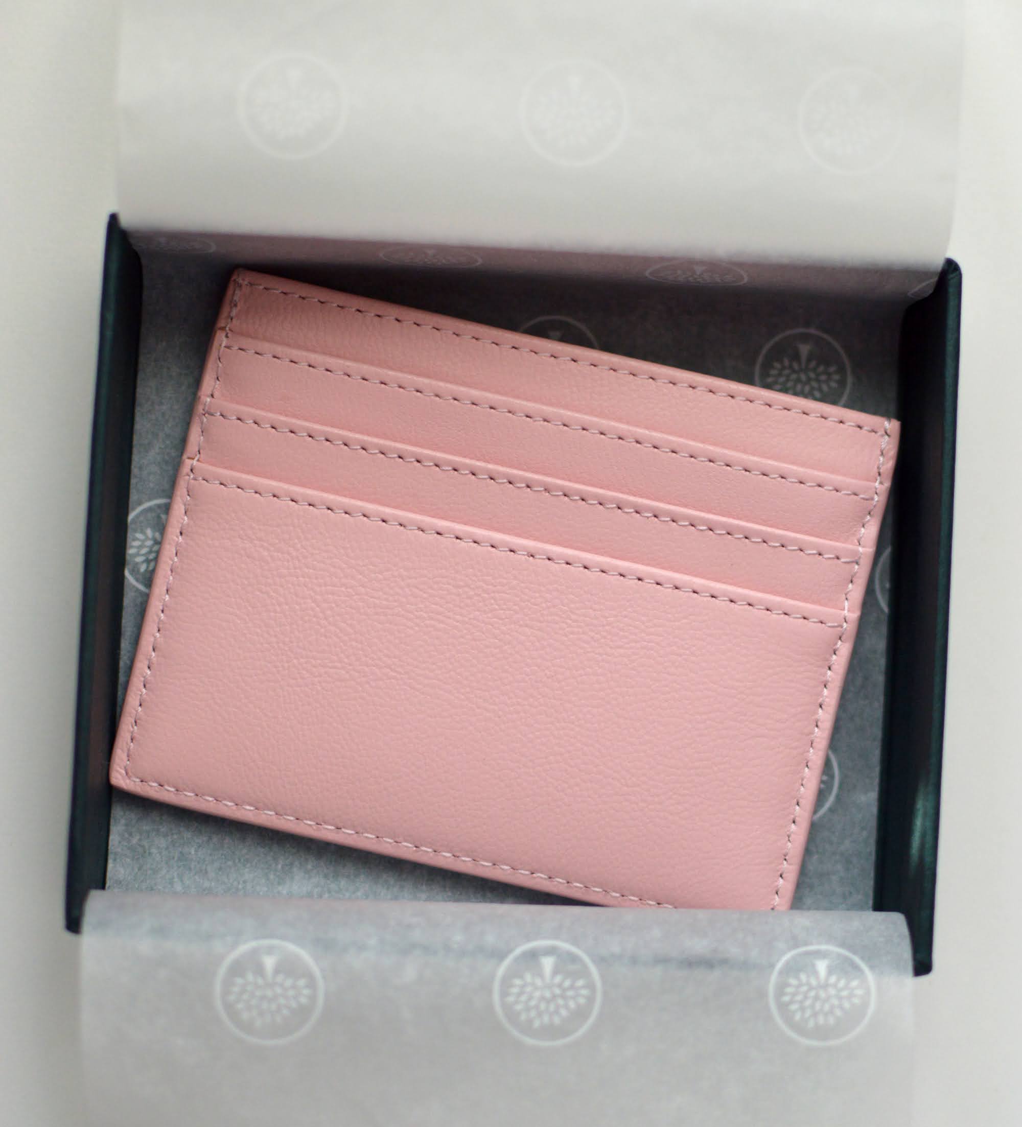 Mulberry pink card holder