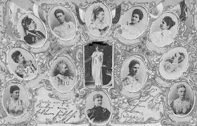 épouses des souverains de l'empire allemand en 1903-1904