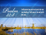 Christian Bible Verse Desktop Background. Psalm 32 : 8 (christian backgrounds psalm )