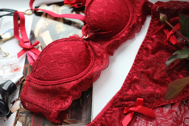 Rosegal Haul: Red Lingerie Set