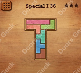 Cheats, Solutions, Walkthrough for Wood Block Puzzle Special I Level 36