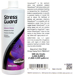 aquarium water conditioner, stress reliever, slime coat regeneration, StressGuard