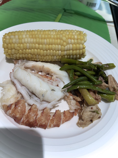 Lobster and Corn easy meal, healthy meal that is cooked in less than 30 minutes