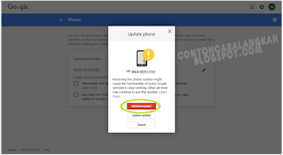 Cara ganti nomor telepon Gmail