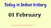 Today in Indian History 01 February 