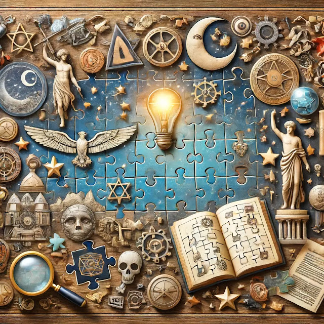 Ancient scrolls and celestial instruments used for astronomical observations