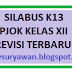 Silabus K13 PJOK Kelas XII SMA/SMK Revisi Terbaru