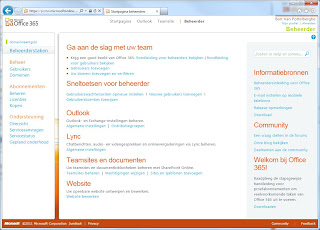 office 365 beheersconsole