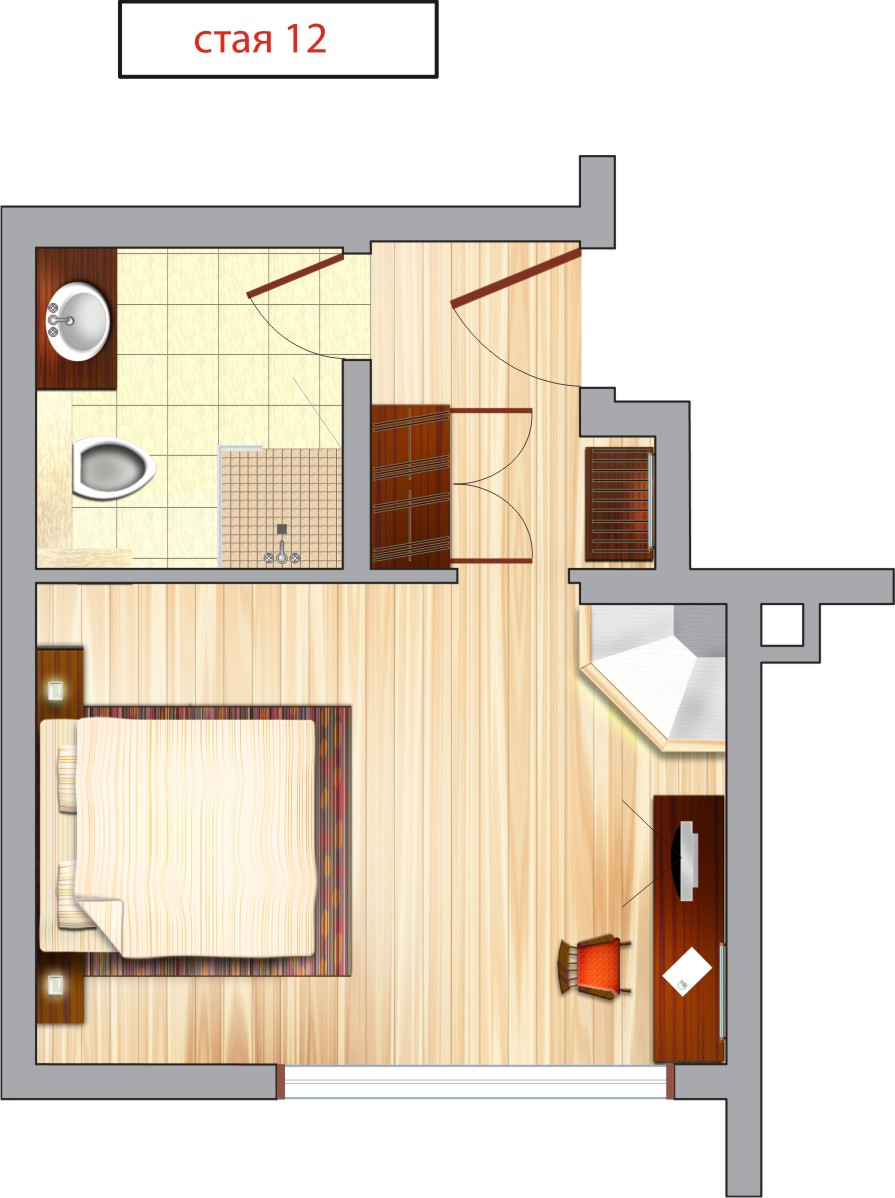 Foundation Dezin Decor Layout of hotel rooms 2