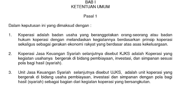 Pengertian koperasi simpan pinjam Syariah