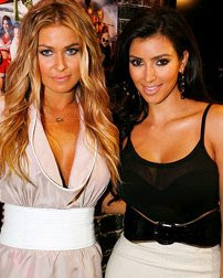 Carmen Electra and Kim Kardashian promoting their film Disaster Movies