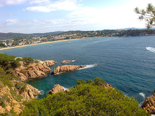 Imagen de la Costa  Brava en Sant Feliu de Guixols. 