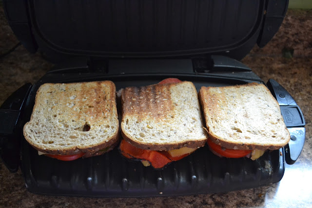 Grilled Vegetable Sandwich with Black Bean Hummus