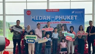 AirAsia airline serves direct flights from Phuket to Medan