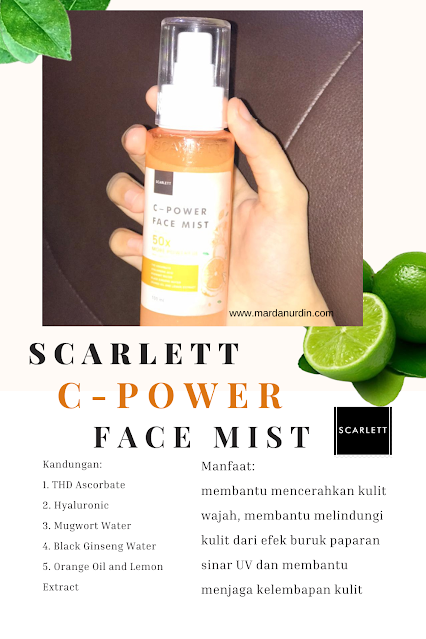 Review Scarlet Face Mist/www.mardanurdin.com