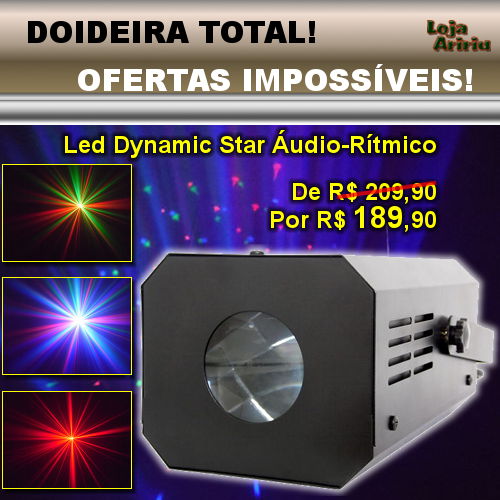 OFERTAS IMPOSSÍVEIS! Led Dynamic Star Áudio-Rítmico