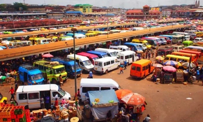 Car station in Ghana