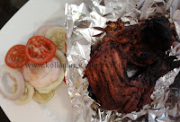 Indian Cuisine kebabs Tandoori Chicken at Bawarchi Kudghat South Kolkata