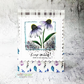 ScrappyScrappy: Unity Stamp May Release - Possible not easy #scrappyscrappy #unitystampco #cardmaking #papercraft #handmadecard #stamping #rubberstamp #possiblenoteasy #floralart #floralstamp #glitterific #decoart #copiccoloring #gracielliedesign #unitystamppaper #glitter 