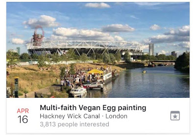 multi-faith vegan egg-painting