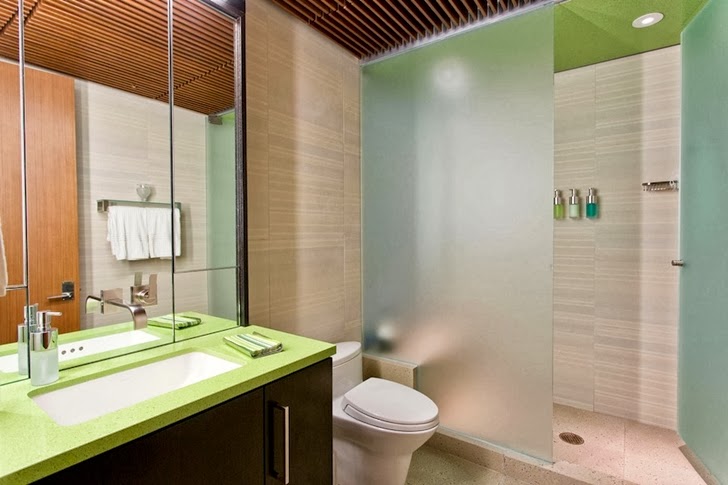 Third bathroom in Multimillion modern dream home in Las Vegas