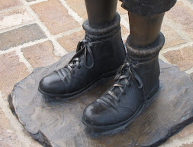 detail of boots