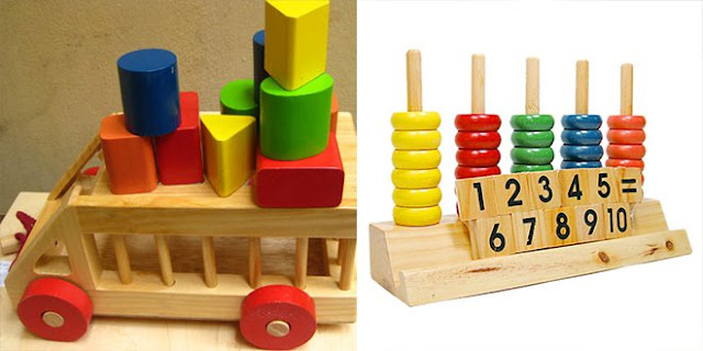 Đồ chơi gỗ giúp trẻ thông minh phát triển trí não
