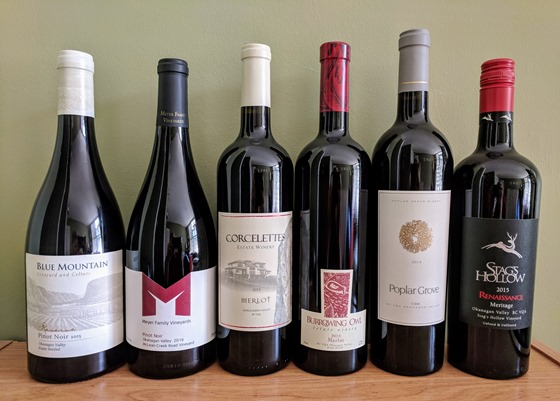 March 2018 BC wine collectibles