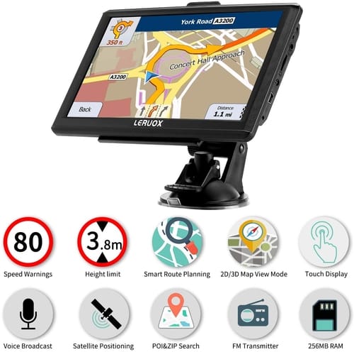 Leruox GPS Navigation for Car Truck GPS