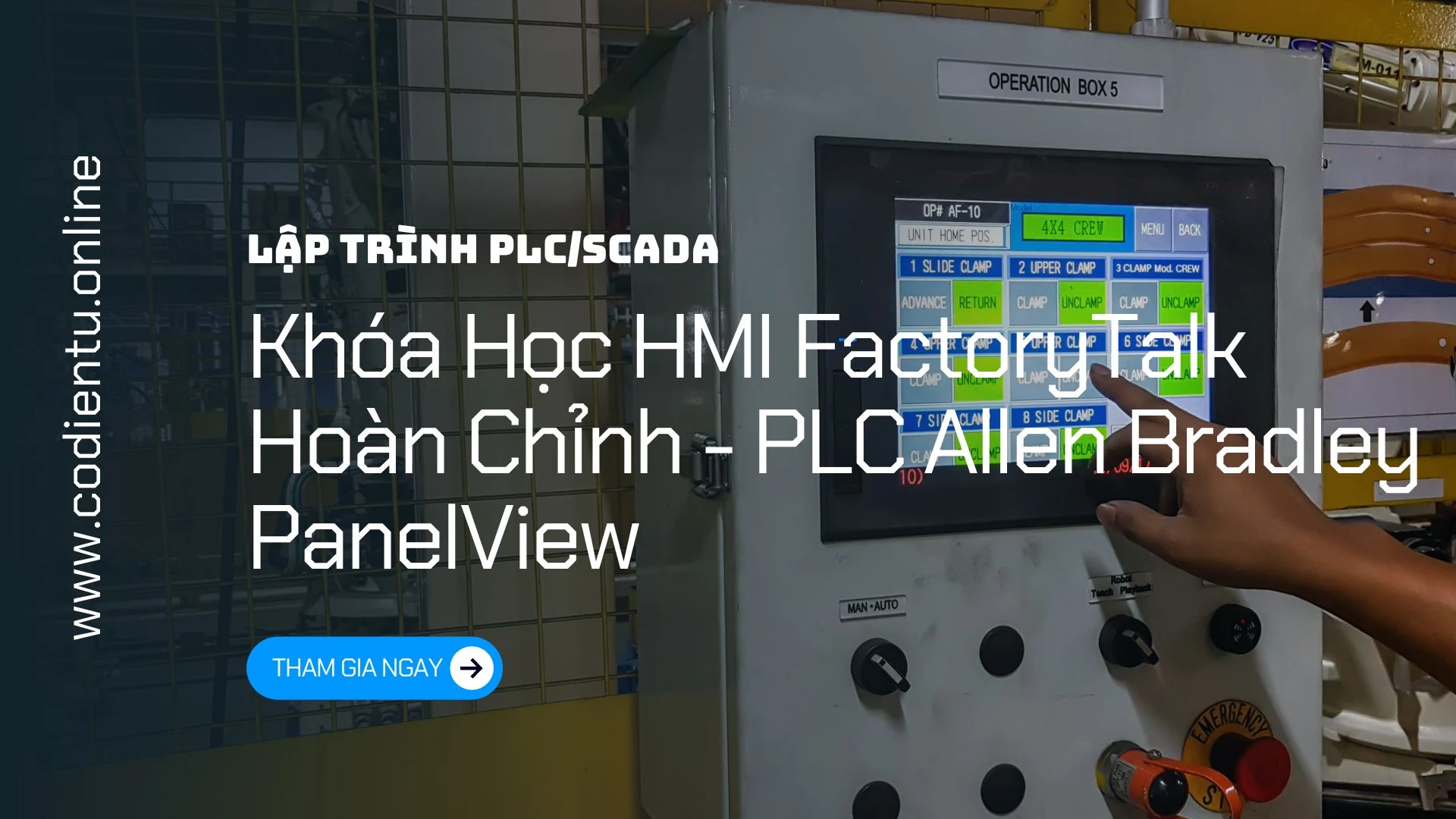 Khóa Học HMI FactoryTalk Hoàn Chỉnh - PLC Allen Bradley PanelView [Mã 7924 A]