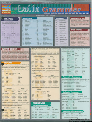 latin grammar  charts