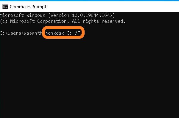 How to fix a corrupted hard drive using cmd