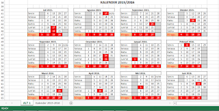  Kalender akademik merupakan kalender pendidikan yang berisi mengenai waktu pembelajaran e Kalender Akademik Tahun 2015 - 2016