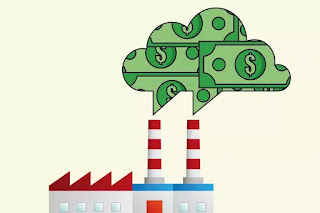 Smokestacks burning money (Credit: Shutterstock) Click to enlarge. Click to Enlarge.