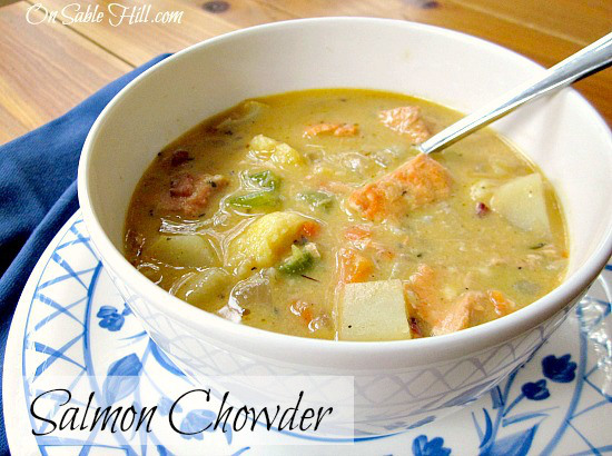 On Sable Hill- Salmon Chowder-Treasure Hunt Thursday-From My Front Porch To Yours