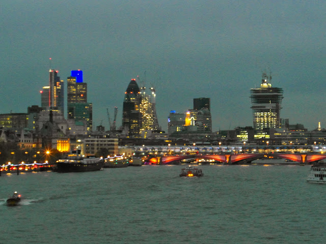 The City of London and Blackfriars Bridge River Thames