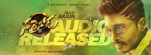  Watch Sarrainodu pre release event live from Vizag Ft Allu Arjun , Rakul Preet, Srikanth, Aadi, Catherine Tresa, Anjali, Pradeep Rawat. Music composed By S. S. Thaman directed By Boyapati Sreenu . Produced by Allu Aravind from the production house of Geetha Arts. Chief guest for the Event is Megastar Chiranjeevi 