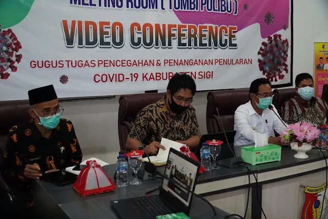 Rafdinal bersama M.Fahri saat berkunjung ke Kantor Bupati Sigi, Kamis (6/8)