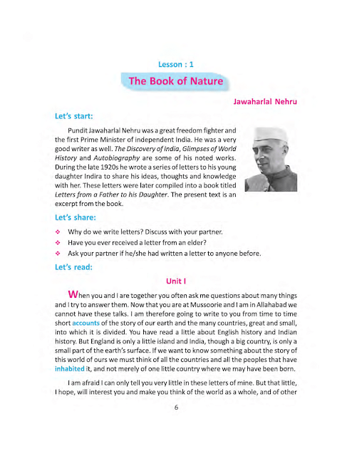 Book of Nature | First Lesson | সপ্তম শ্রেণীর ইংরেজি | WB Class 7 English